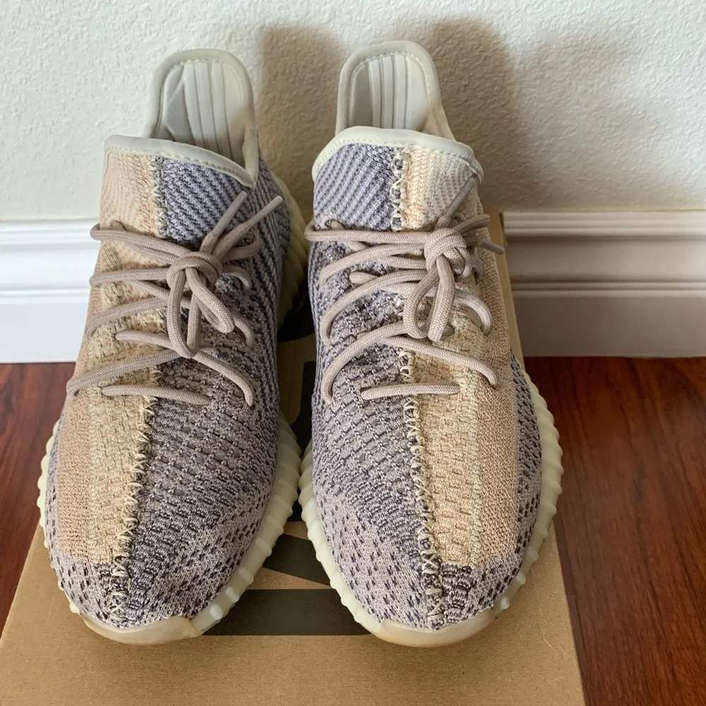 Yeezy boost 350 v2 ash pearl gy7658 men’s size 12 - Picture 3 of 13